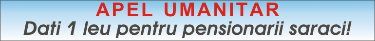 Apel umanitar - Dati un leu pentru pensionarii saraci