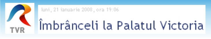 Imbranceli la Palatul Victoria
